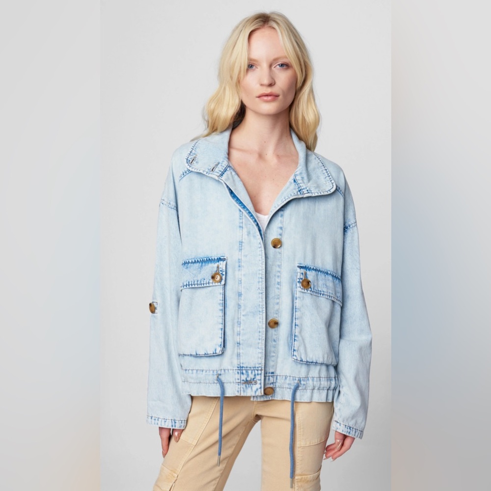 NWT Blank NYC blue lagoon jacket